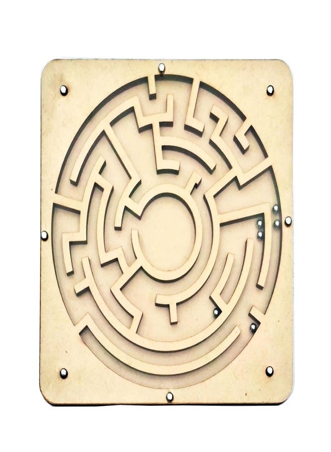 EL SMO Tengram Wooden Maze Ball Puzzle Game, Indoor Round Brain Teaser, Mind Games for Kids and Adults - Image 5